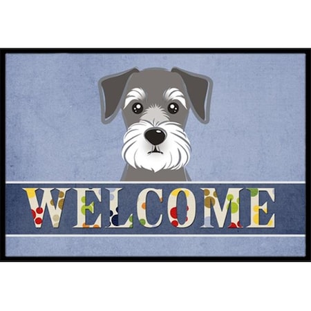 Carolines Treasures Carolines Treasures BB1392JMAT Schnauzer Welcome Indoor & Outdoor Mat; 24 x 36 in. BB1392JMAT